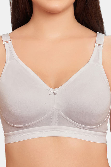 Maroon Clothing Double Layered Non Wired Full Coverage T-Shirt Bra - White — image 4