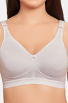Maroon Clothing Double Layered Non Wired Full Coverage T-Shirt Bra - White — thumbnail 4