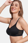 Maroon Clothing Lightly Lined Non Wired Full Coverage T-Shirt Bra - Black — thumbnail 2