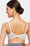 Maroon Clothing Double Layered Non Wired Medium Coverage T-Shirt Bra - White — thumbnail 3