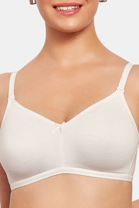 Maroon Clothing Double Layered Non Wired Medium Coverage T-Shirt Bra - White — image 4