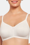 Maroon Clothing Double Layered Non Wired Medium Coverage T-Shirt Bra - White — thumbnail 4