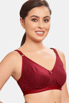 Maroon Clothing Single Layered Non Wired Full Coverage Sleep Bra - Maroon — thumbnail 2