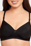 Maroon Clothing Padded Non Wired Full Coverage T-Shirt Bra - Black — thumbnail 4