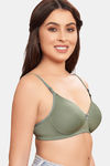 Maroon Clothing Padded Non Wired Full Coverage T-Shirt Bra - Olive — thumbnail 2