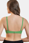 Maroon Clothing Double Layered Non Wired Full Coverage Tshirt Bra - Olivegreen — thumbnail 3