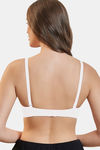 Maroon Clothing Double Layered Non Wired Full Coverage Tshirt Bra - White — thumbnail 3