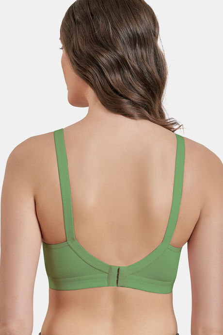 Maroon Clothing Double Layered Non Wired Full Coverage Tshirt Bra - Olivegreen — image 3