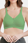 Maroon Clothing Double Layered Non Wired Full Coverage Tshirt Bra - Olivegreen — thumbnail 4