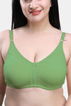 Maroon Clothing Double Layered Non Wired Full Coverage Minimiser Bra - Olivegreen — thumbnail 3
