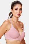 Maroon Clothing Double Layered Non Wired Full Coverage Sleep Bra - Mistpink — thumbnail 2