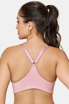 Maroon Clothing Double Layered Non Wired Full Coverage Sleep Bra - Mistpink — thumbnail 3