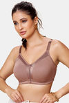 Maroon Clothing Double Layered Non Wired Full Coverage Sleep Bra - Mocha — thumbnail 1