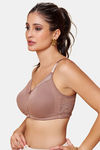 Maroon Clothing Double Layered Non Wired Full Coverage Sleep Bra - Mocha — thumbnail 2