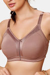 Maroon Clothing Double Layered Non Wired Full Coverage Sleep Bra - Mocha — thumbnail 4