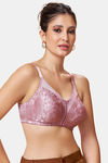 Maroon Clothing Double Layered Non Wired Full Coverage Minimiser Bra - Mistpink — thumbnail 2