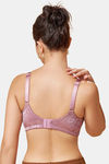 Maroon Clothing Double Layered Non Wired Full Coverage Minimiser Bra - Mistpink — thumbnail 3