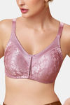 Maroon Clothing Double Layered Non Wired Full Coverage Minimiser Bra - Mistpink — thumbnail 4