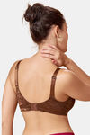 Maroon Clothing Double Layered Non Wired Full Coverage Minimiser Bra - Mocha — thumbnail 3