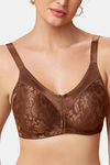 Maroon Clothing Double Layered Non Wired Full Coverage Minimiser Bra - Mocha — thumbnail 4