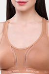 Maroon Clothing Racerback Sports Bra - Nude — thumbnail 4
