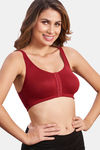 Maroon Clothing Non Padded Sports Bra - Maroon — thumbnail 2
