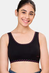 Maroon Clothing Non Padded Slip On Beginner Bra - Black — thumbnail 1