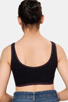Maroon Clothing Non Padded Slip On Beginner Bra - Black — thumbnail 3