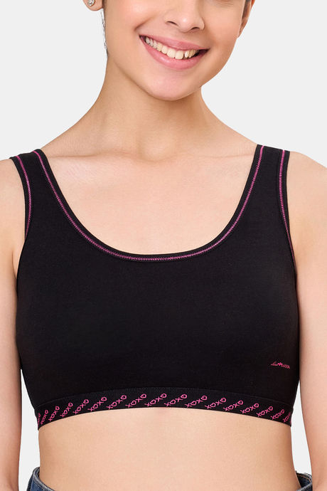 Maroon Clothing Non Padded Slip On Beginner Bra - Black — image 4