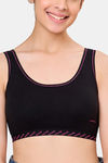 Maroon Clothing Non Padded Slip On Beginner Bra - Black — thumbnail 4