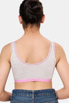 Maroon Clothing Non Padded Slip On Beginner Bra - Grey — thumbnail 3