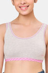Maroon Clothing Non Padded Slip On Beginner Bra - Grey — thumbnail 4