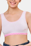 Maroon Clothing Non Padded Slip On Beginner Bra - White — thumbnail 4