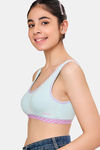 Maroon Clothing Non Padded Slip On Beginner Bra - SeaGreen — thumbnail 2
