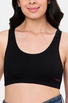 Maroon Clothing Non Padded Slip On Beginner Bra - Black — thumbnail 4