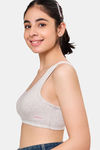 Maroon Clothing Non Padded Slip On Beginner Bra - Grey — thumbnail 2