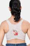 Maroon Clothing Non Padded Slip On Beginner Bra - Grey — thumbnail 3