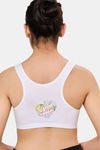 Maroon Clothing Non Padded Slip On Beginner Bra - White — thumbnail 3