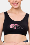 Maroon Clothing Non Padded Slip On Beginner Bra - Black — thumbnail 4