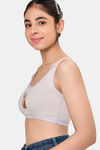Maroon Clothing Non Padded Slip On Beginner Bra - Grey — thumbnail 2