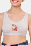 Maroon Clothing Non Padded Slip On Beginner Bra - Grey — thumbnail 4