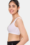 Maroon Clothing Non Padded Slip On Beginner Bra - White — thumbnail 2