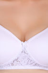 Featherline Padded Non Wired 3/4th Coverage T-Shirt Bra - White — thumbnail 5