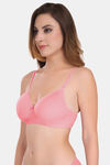 Featherline Padded Non Wired 3/4th Coverage T-Shirt Bra - Coral — thumbnail 4