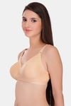 Featherline Padded Non Wired Full Coverage Minimiser Bra - Skin — thumbnail 4