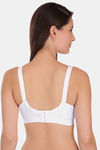 Featherline Single Layered Non-Wired Full Coverage Minimiser Bra - White — thumbnail 4