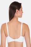Featherline Padded Non-Wired Full Coverage Minimiser Bra - White — thumbnail 4