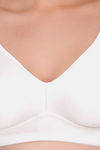 Featherline Padded Non-Wired Full Coverage Minimiser Bra - White — thumbnail 5