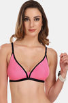 Featherline Single Layered Non-Wired Coverage T-Shirt Bra - Pink — thumbnail 1