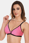 Featherline Single Layered Non-Wired Coverage T-Shirt Bra - Pink — thumbnail 3